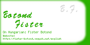 botond fister business card